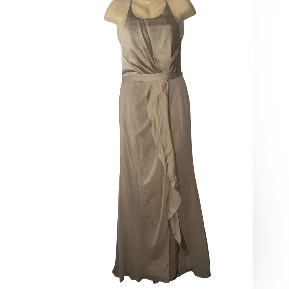 White by Vera Wang Champagne Maxi Dress